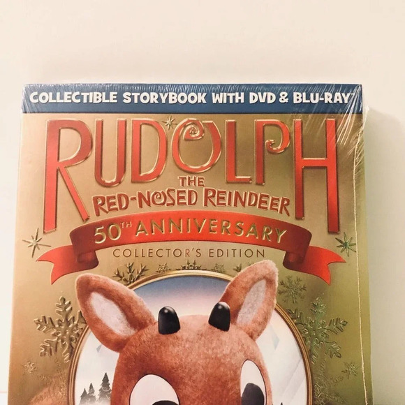 Rudolph The Red Nosed  Reindeer 50th Anniversary DVD Blu Ray Sealed - Picture 3 of 13